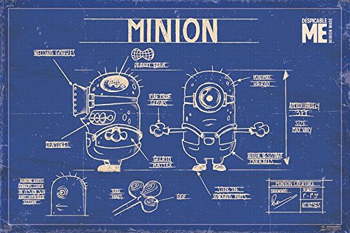 Despicable-Me-Minion-Blue-Print-Maxi-Poster-der-Grsse-61-x-915-cm-0
